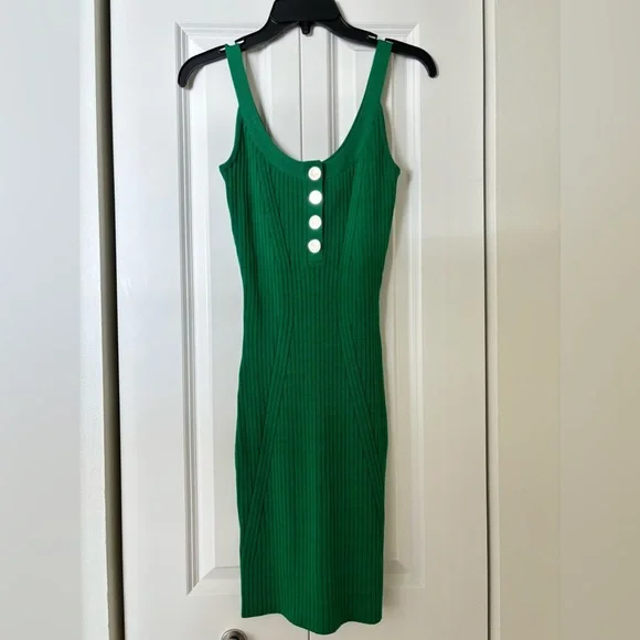 Guess by Marciano | Dresses | Guess Marciano Green Ribbed Midi Dress |  Poshmark